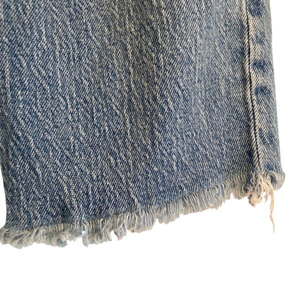 Madewell The Perfect Vintage Jean Raw Hem High Waist Boho Ankle Jeans Size 26 - Picture 7 of 16